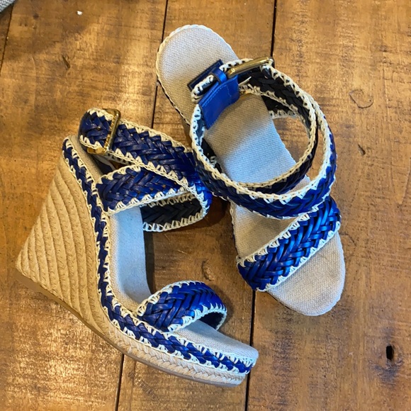 Tory Burch Shoes - Tory Burch wedge ankle strap sandals
